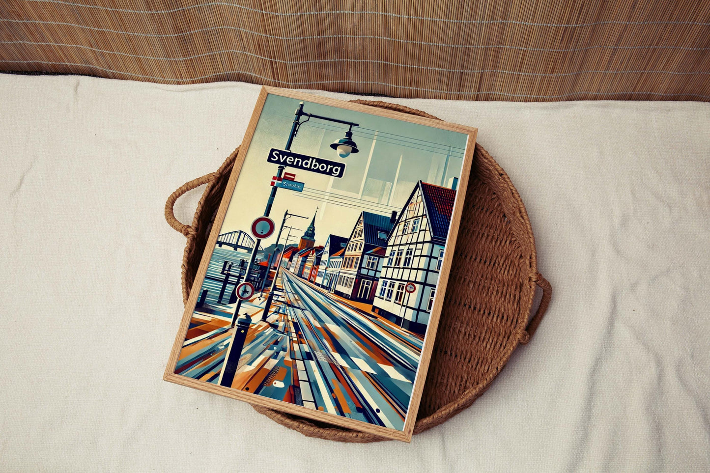 Svendborg Art Wall Print – Denmark City Travel Poster, European Home Decor, Housewarming Gift, Scandinavian Wall Art, Svendborg Travel Print
