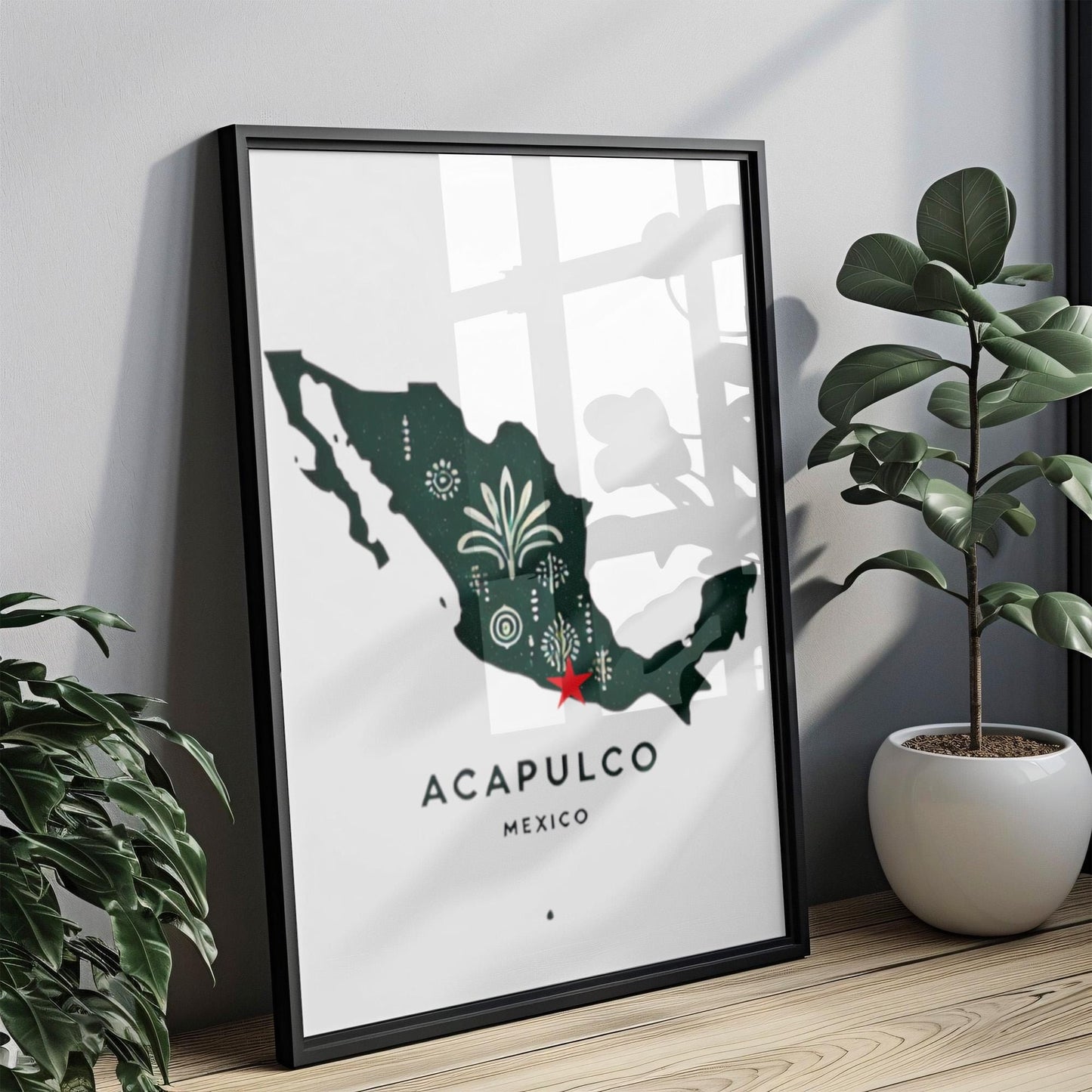 Mexico Acapulco Wall Art Print, Travel Home Decor, Mexico Gift, Housewarming & College Dorm Artwork