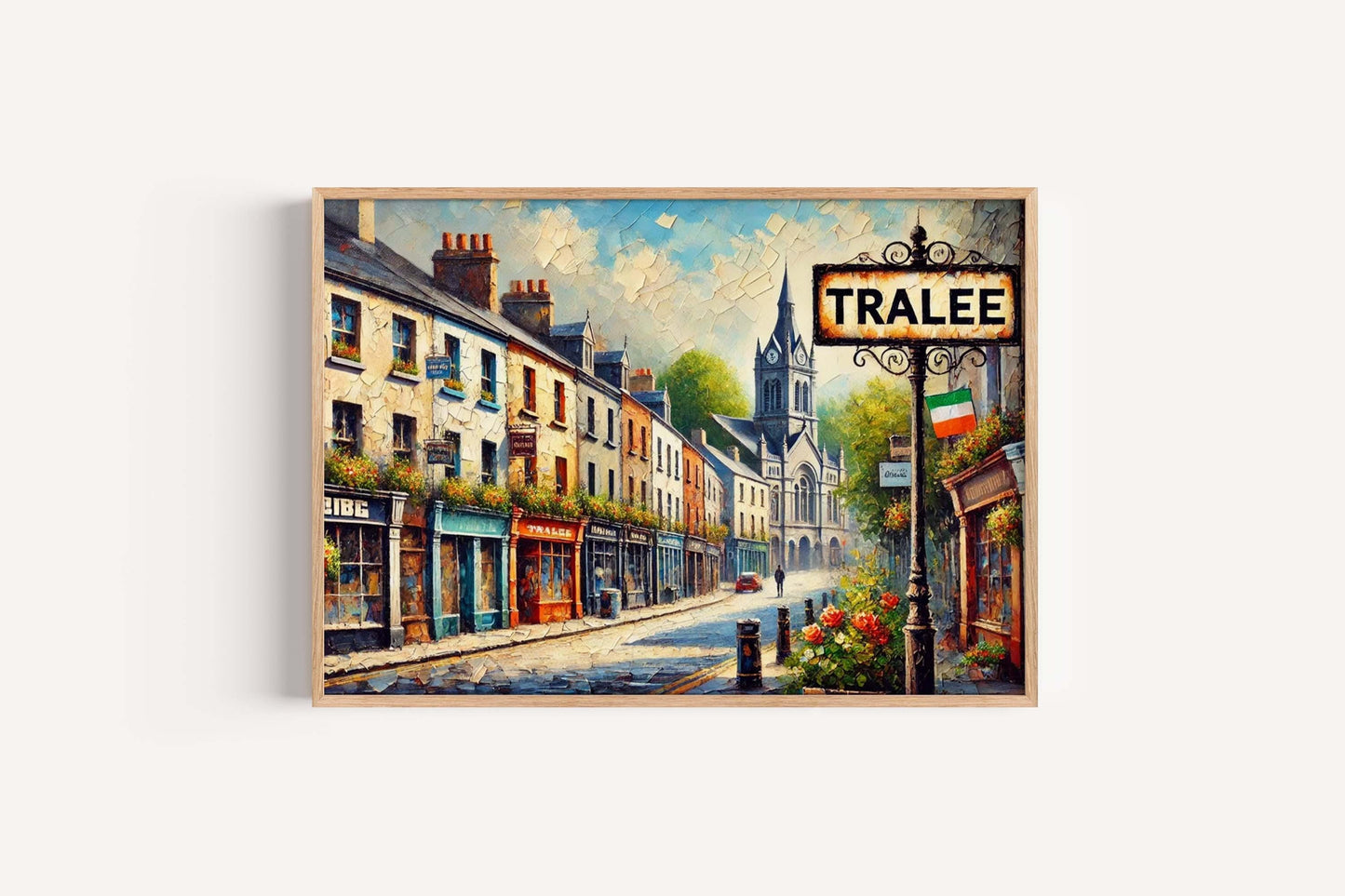 Tralee Art Print – Ireland City Wall Art, Travel Poster, Housewarming Gift, European Decor, Tralee Travel Print, Irish Home Decoration