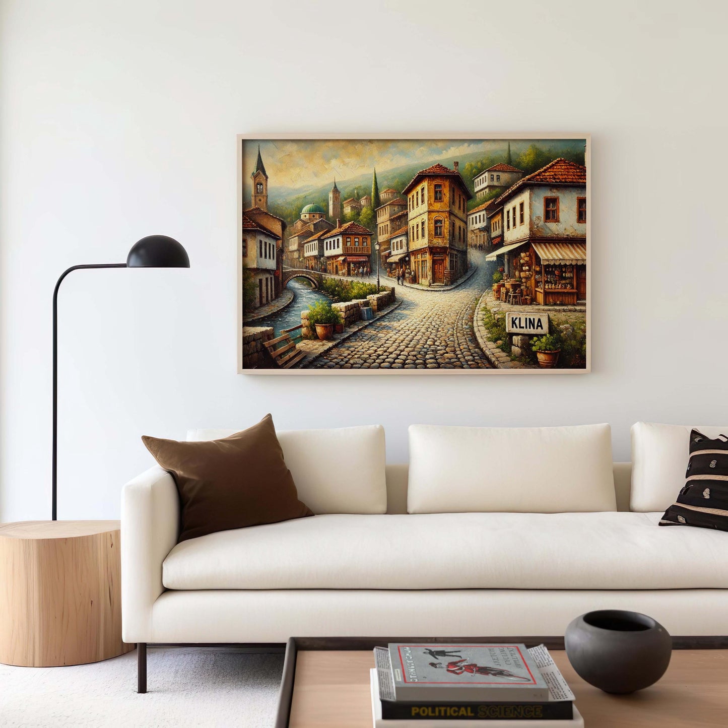 Klina Art Kosovo Wall Print Travel Poster & European City Decor, Klina City Artwork, Perfect Housewarming Gift and Home Wall Decor