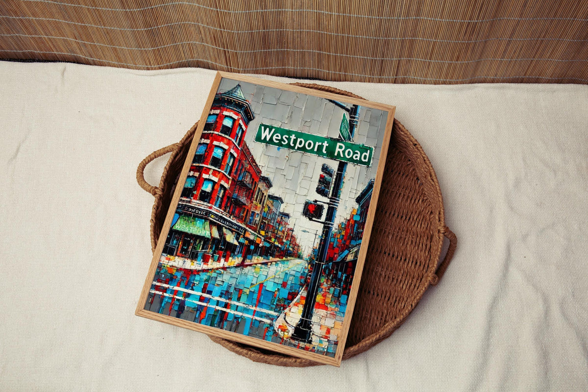 Westport Road Print - Kansas City, Missouri, USA
