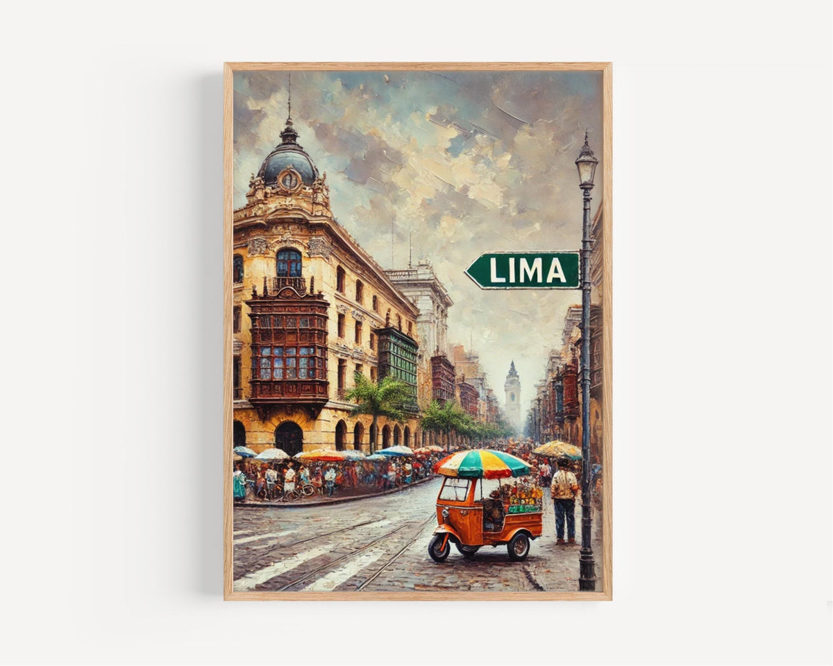 Lima Travel Poster - Lima, Peru