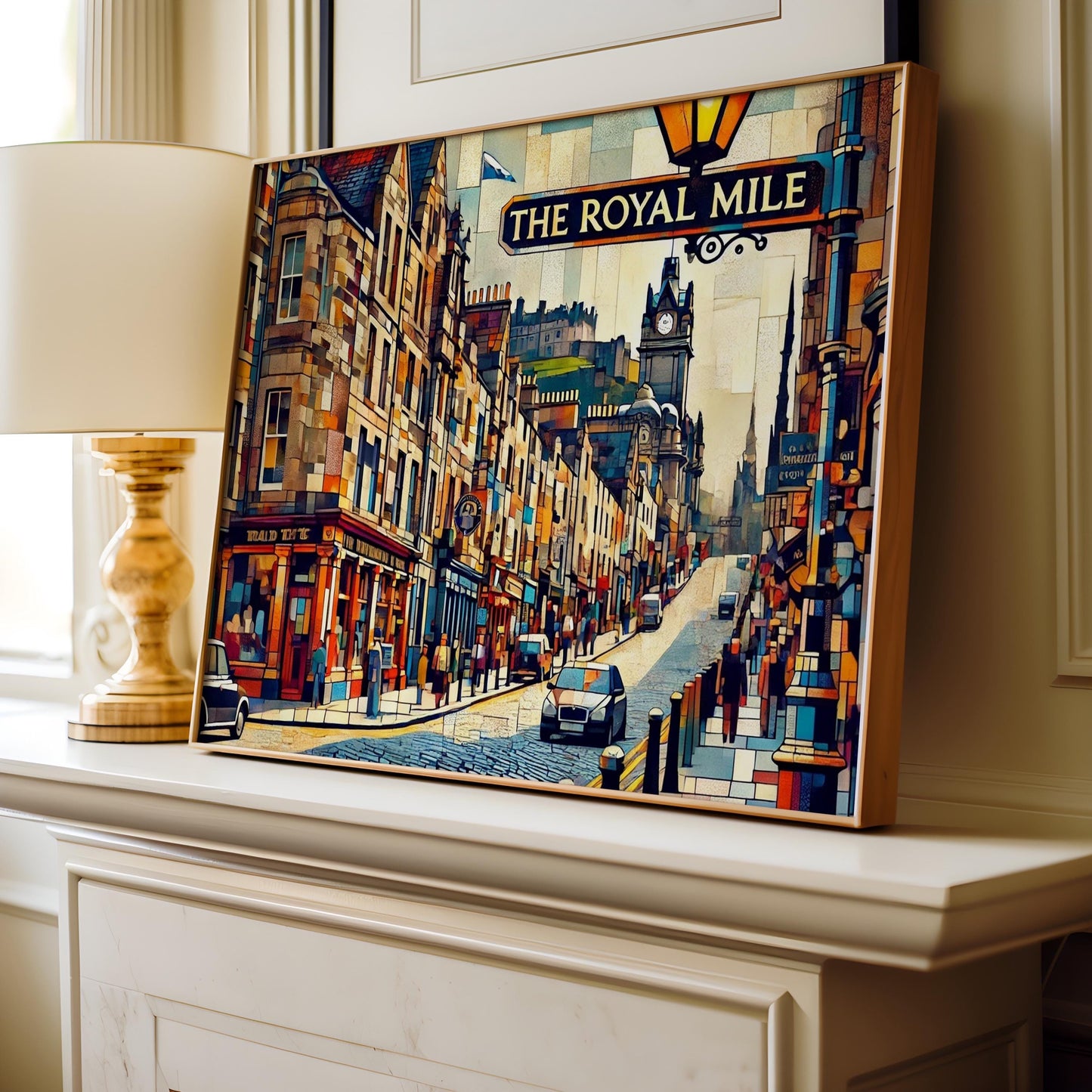 The Royal Mile Wall Art Print – Edinburgh Scotland Travel Poster, Scotland Gift, Housewarming Decor, Authentic Travel Print