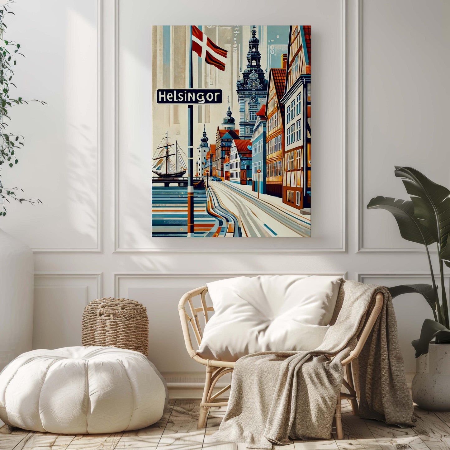 Helsingor Art Print - Denmark City Wall Art, Scandinavian Travel Poster, European Home Decor, Housewarming Gift, Helsingor Travel Print