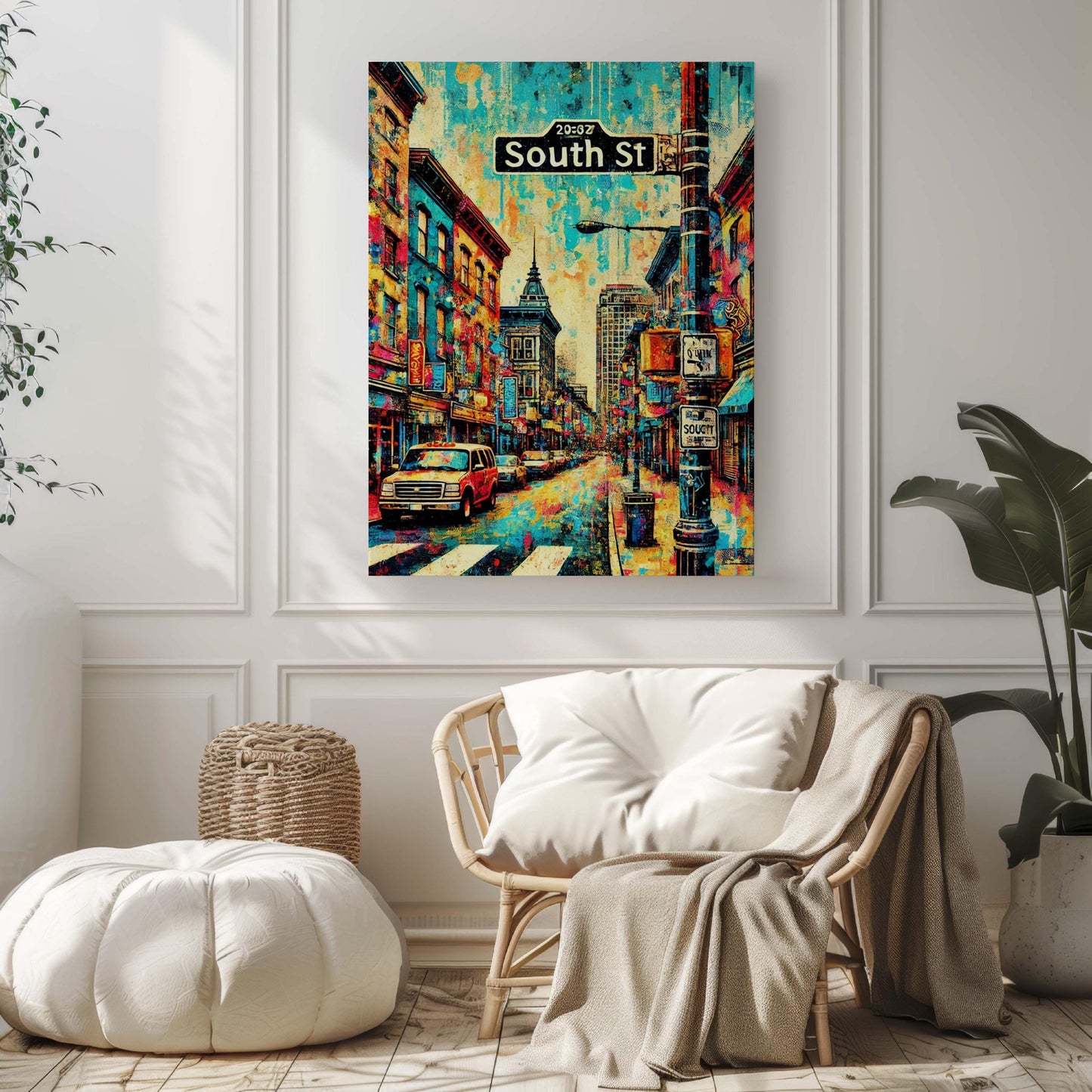 South St Print Philadelphia Wall Art, South Street Travel Poster, Philly Gift & Pennsylvania Home Decor, Housewarming Artwork