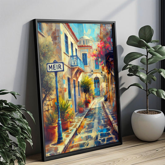 Belgium Meir Wall Art Print – Antwerp Travel Poster, Belgium Home Decor & Gift, Housewarming Wall Poster Artwork