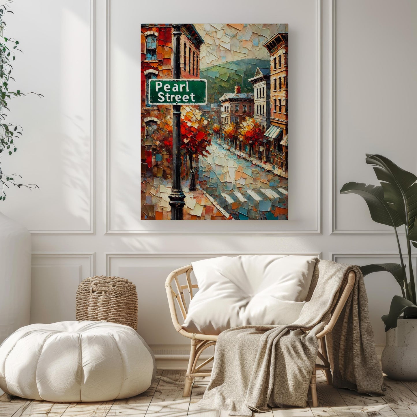 Pearl Street Wall Art, Burlington Print, Vermont Art, “City” Gift, Travel Souvenir, Travel Poster, “State” Art, PERSONALIZED GIFT