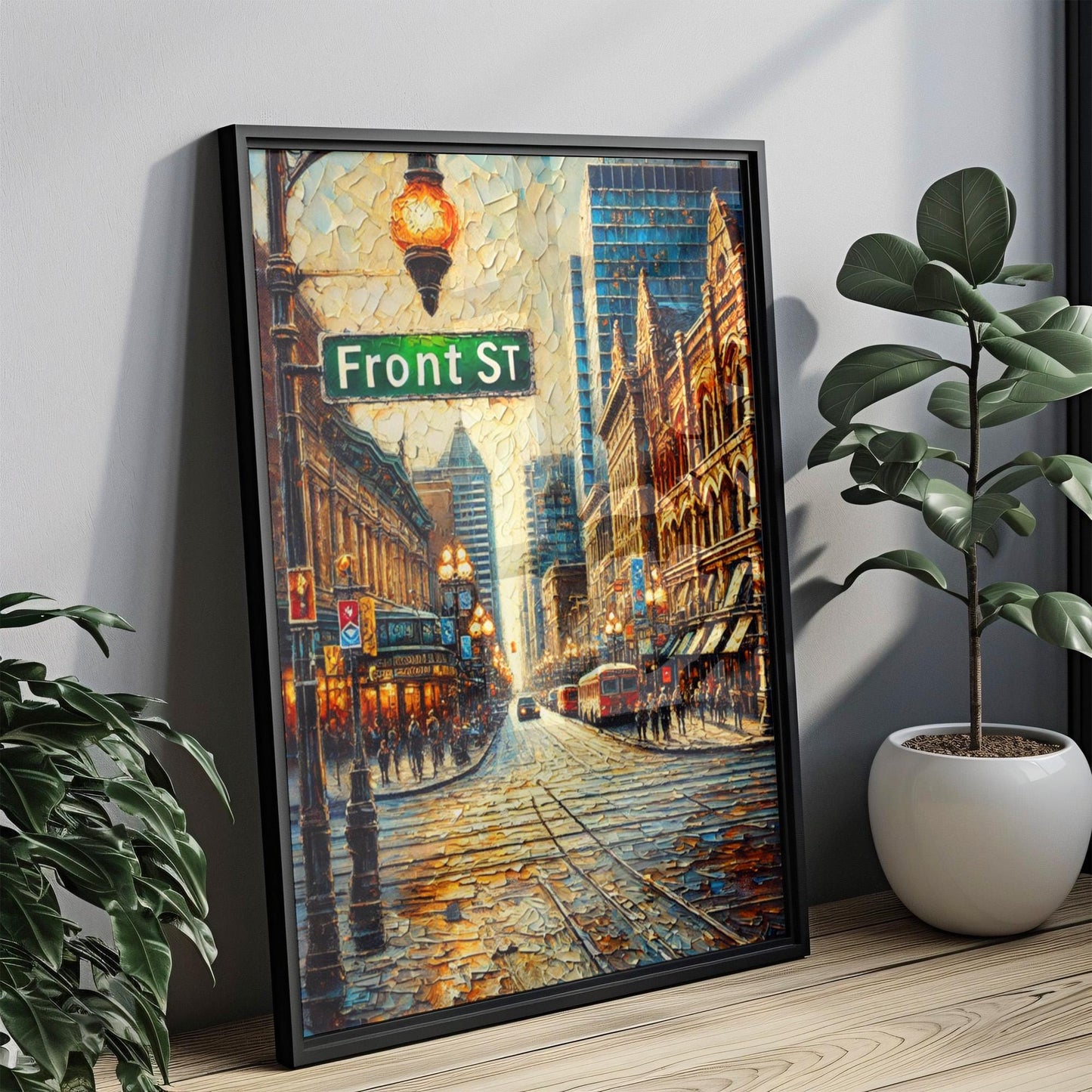 Front St Wall Art, Front Street Print, Toronto Art, Canada Gift, Travel Print, Travel Poster, Housewarming Gift, Canada Artwork