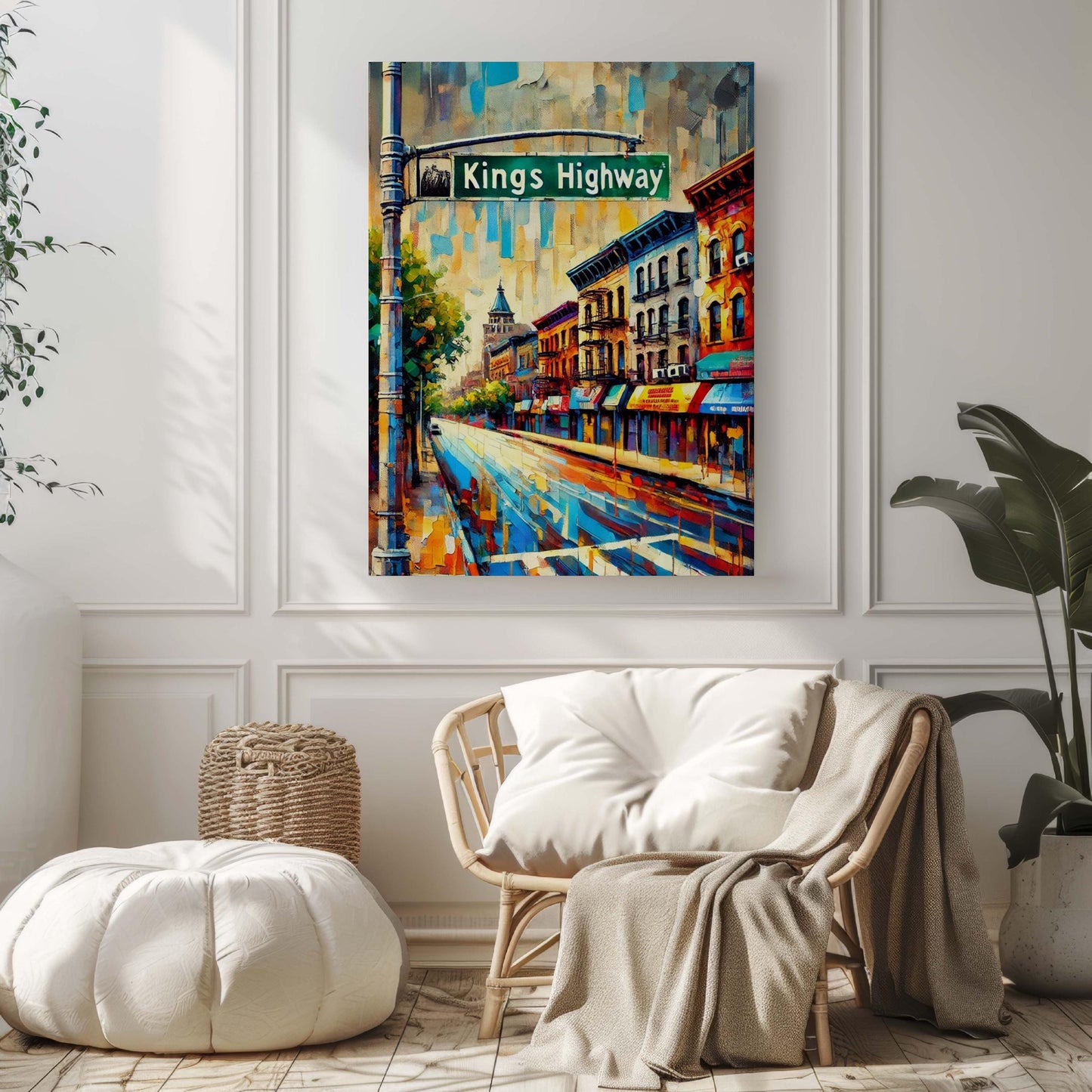 Kings Highway Print - Brooklyn Wall Art Travel Poster, New York Artwork, Housewarming Gift, Kings Highway Travel Print, Brooklyn Gift