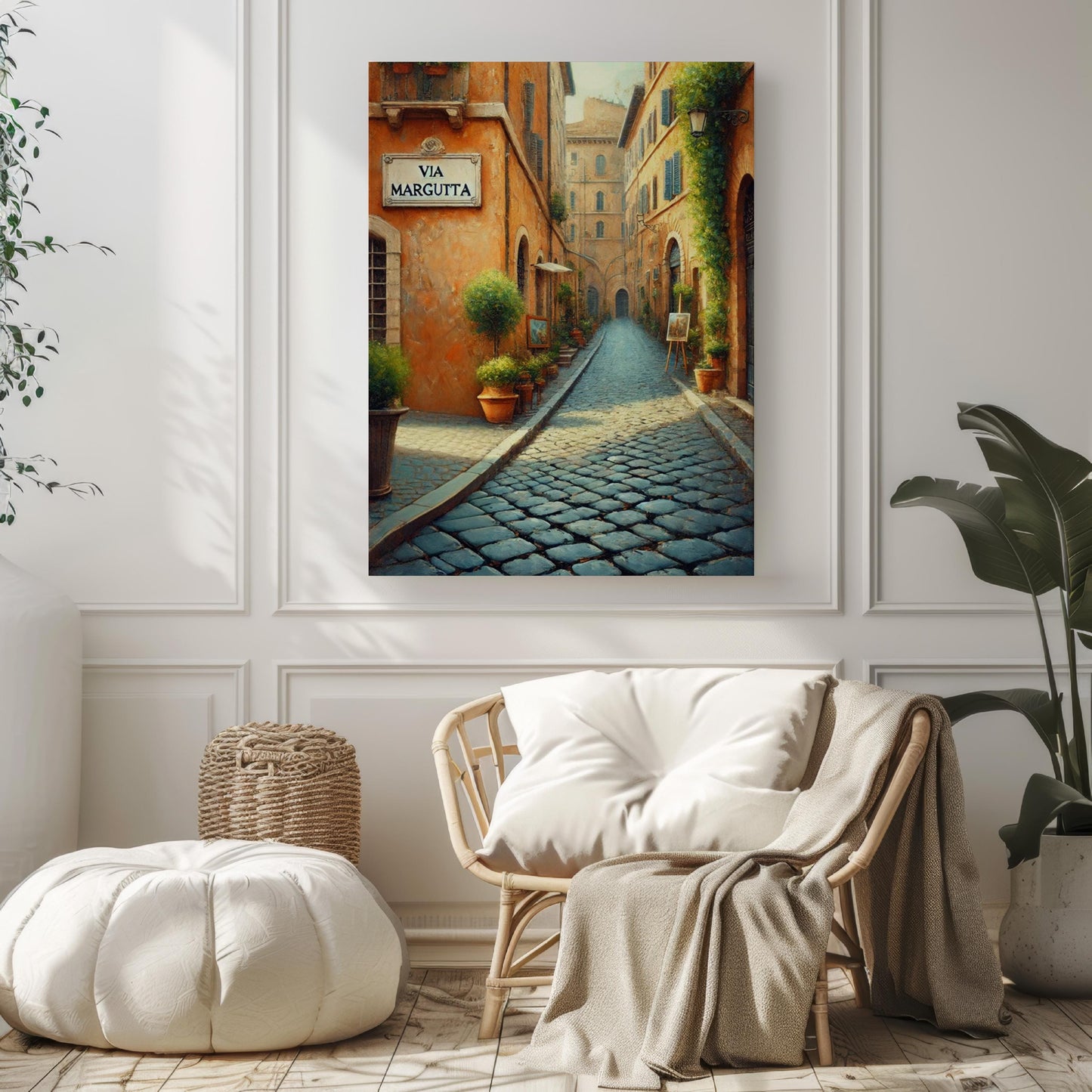 Rome Wall Art Via Margutta Print Travel Poster Italy Gift Italian Souvenir Housewarming Decor