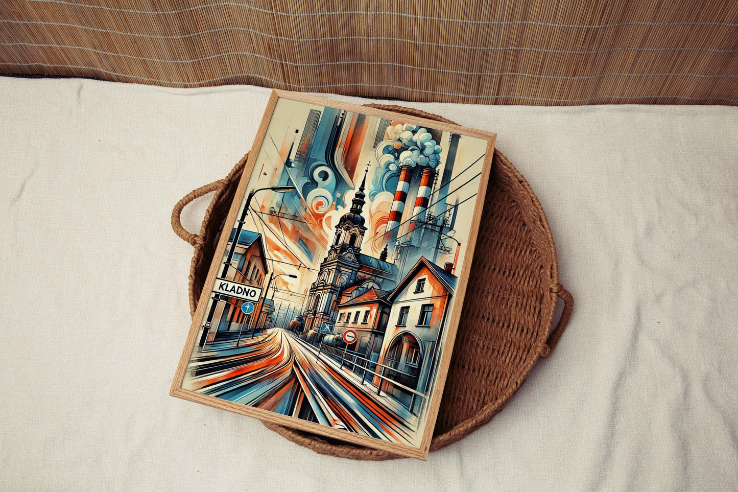 Kladno Art Print - Czech Republic City Wall Art, Travel Poster, Kladno Gift & Housewarming Decor