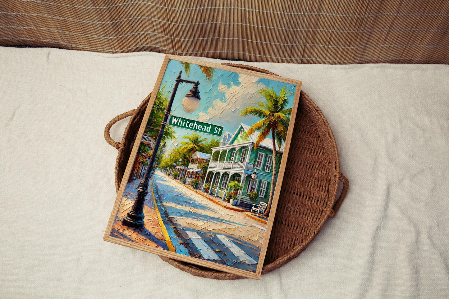 Key West Whitehead St Wall Art - Florida Travel Print & Poster, Housewarming Gift, Coastal Home Decor, Florida Artwork