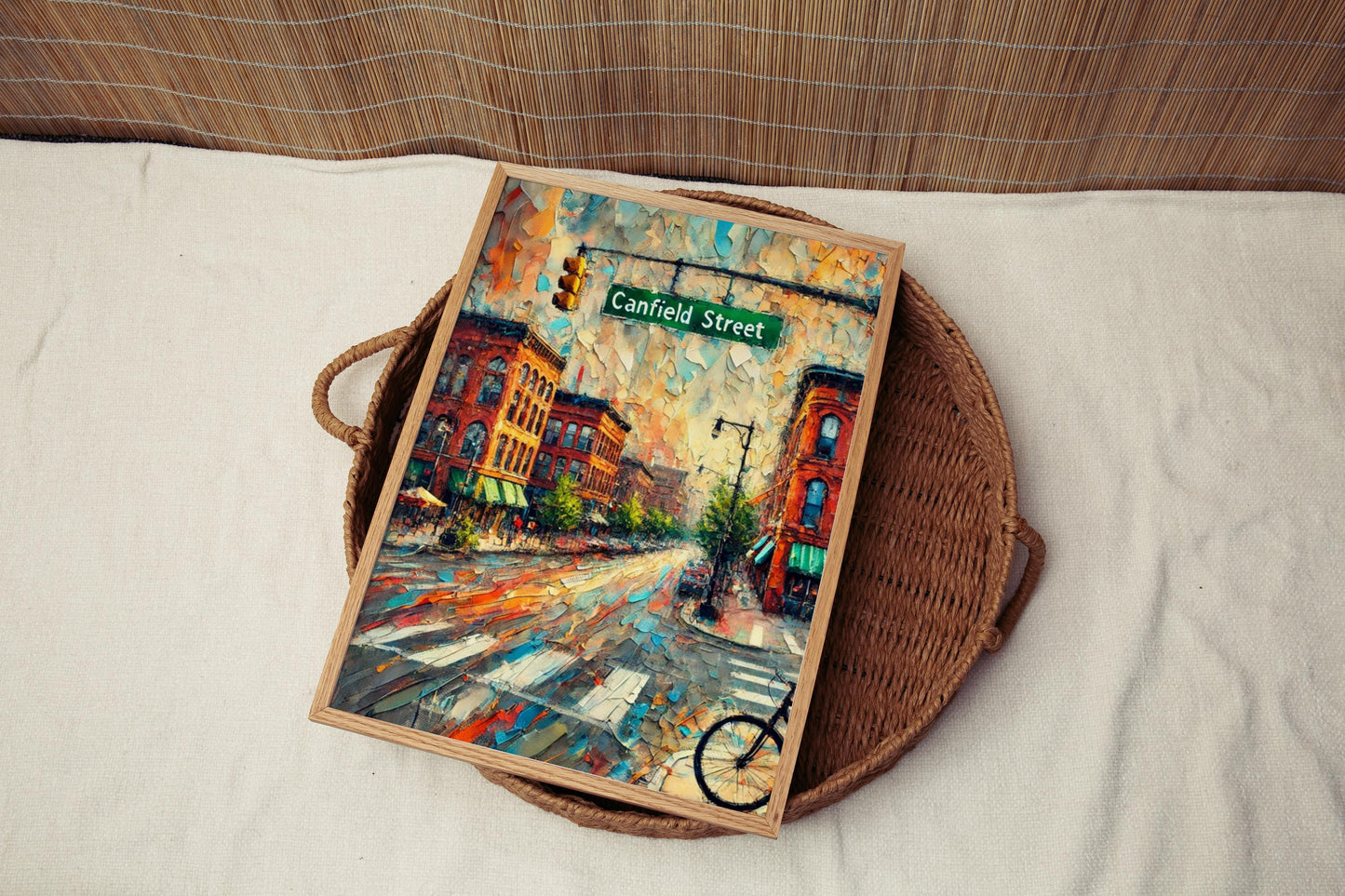 Canfield Street Wall Art, Michigan Print, USA Art, “City” Gift, Travel Souvenir, Travel Poster, “State” Art, PERSONALIZED GIFT