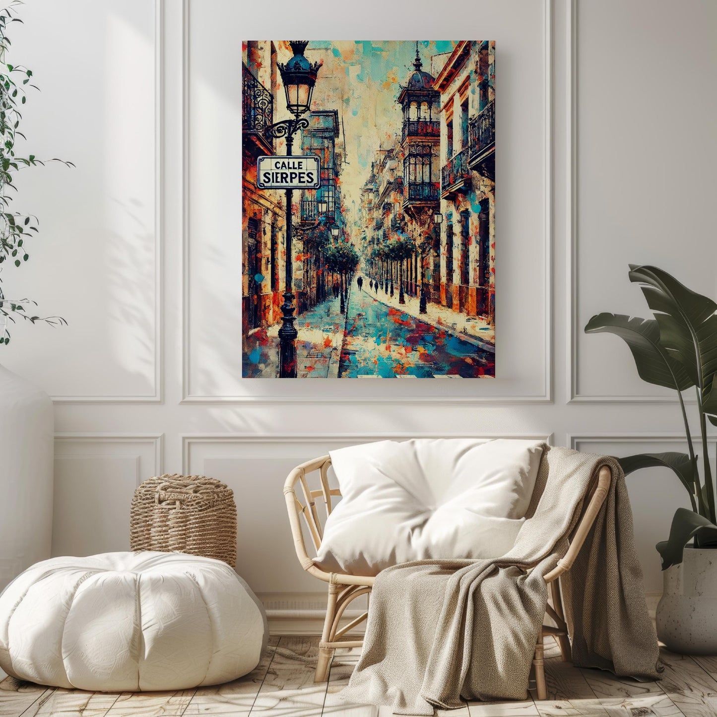 Seville Calle Sierpes Wall Art Print, Spanish Travel Poster, Seville Gift, Spain Decor, Housewarming & Travel Wall Art