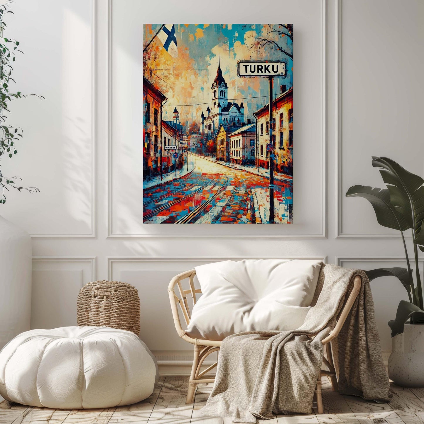 Turku Art Travel Print – Finland City Wall Art, European Artwork, Turku Poster, Housewarming & Travel Gift