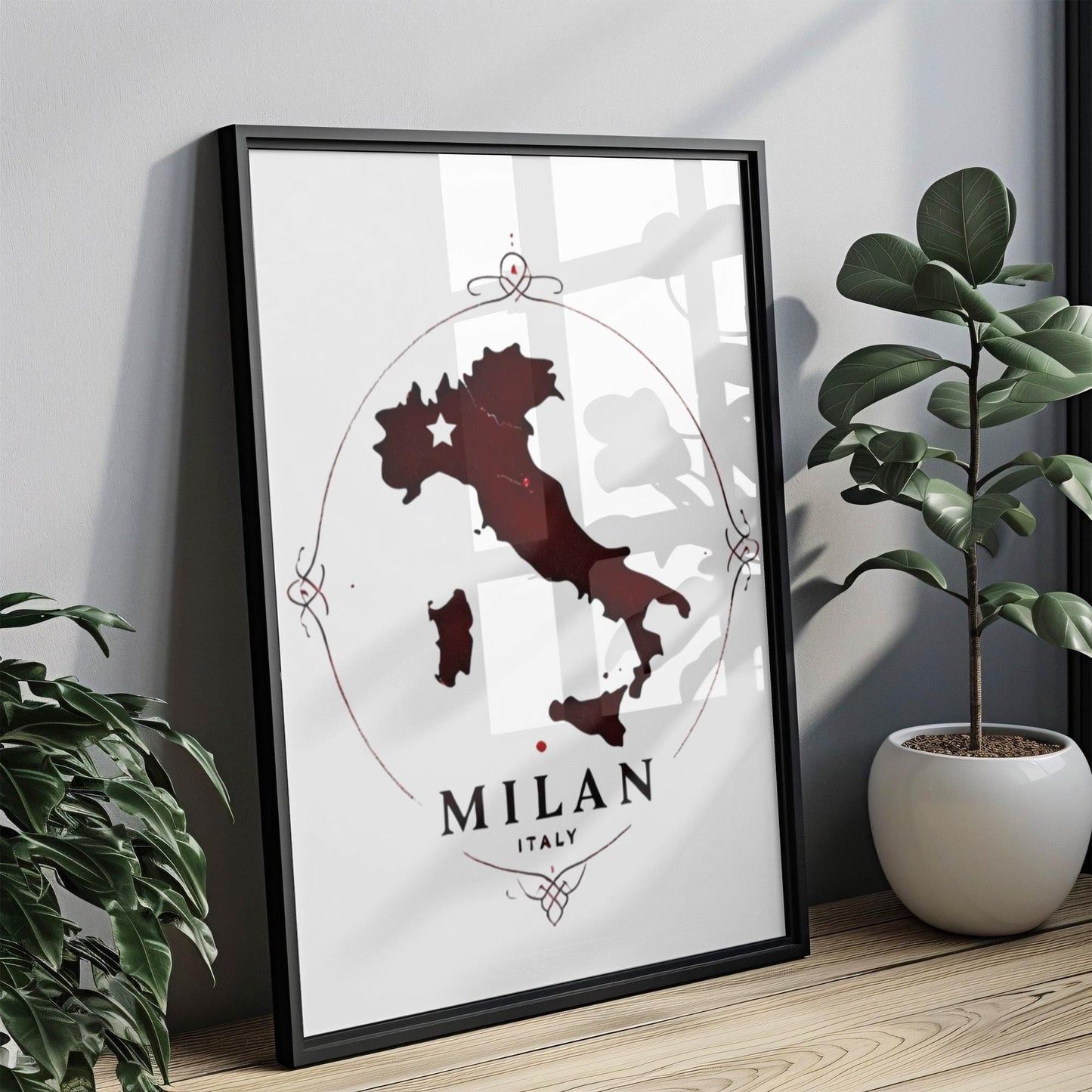 Italy Milan Wall Art Print - Travel Home Decor, Italy Gift, College Dorm Room Artwork, Housewarming Present