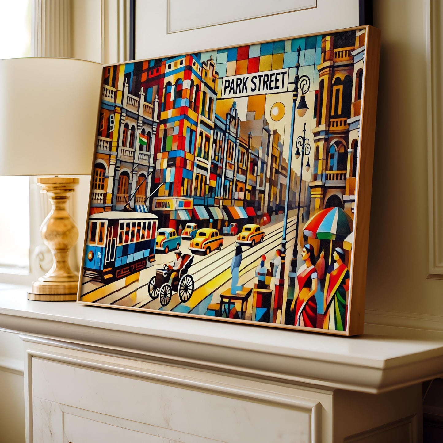 Park Street Wall Art Print, Kolkata Travel Poster, West Bengal Gift, Housewarming Decor, Travel Print, India Cityscape Artwork
