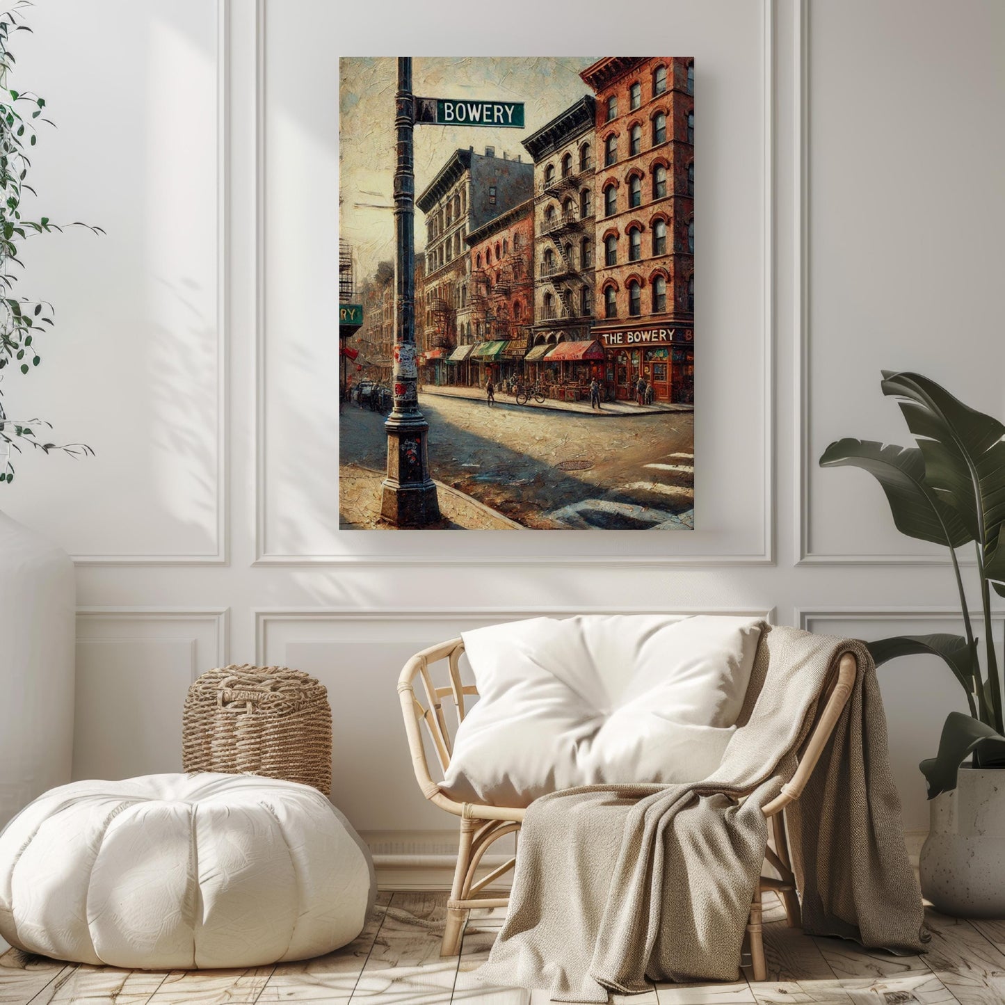 The Bowery Wall Art Print - Manhattan Travel Poster, New York City Decor, Housewarming Gift, Urban Style Wall Decor, Travel & City Artwork