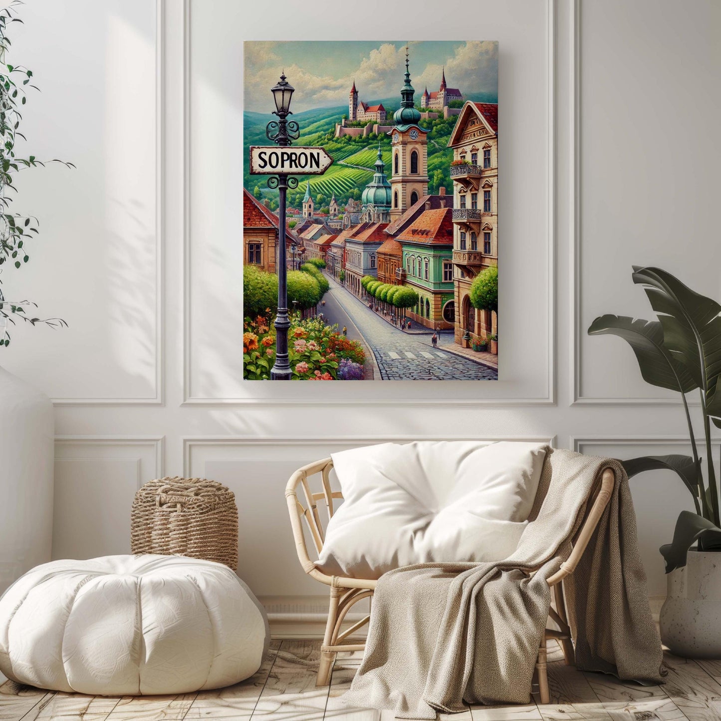 Sopron Art Print - Hungary City Wall Art, Travel Poster, European Home Decor, Sopron Gift, Housewarming & Travel Souvenir