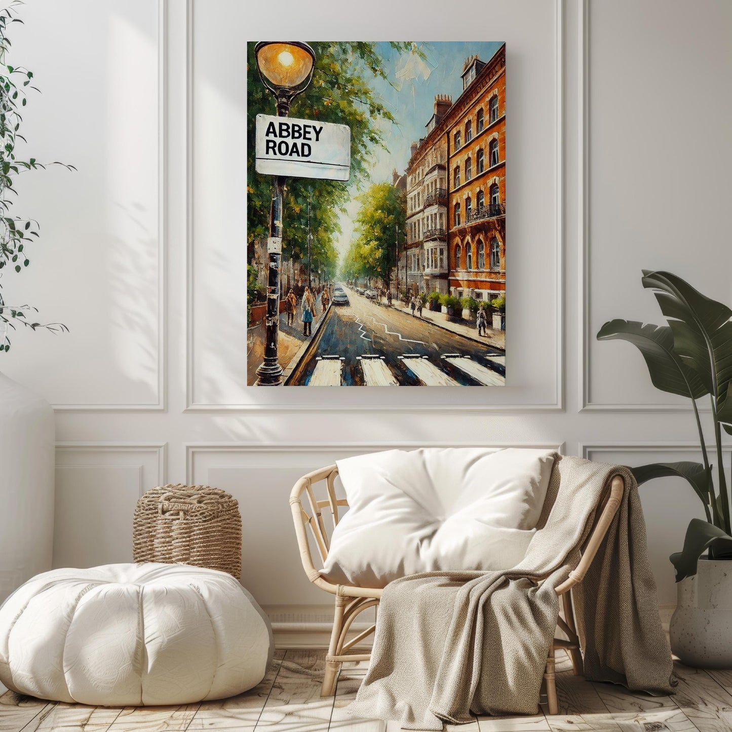 Europe Abbey St Wall Art Print, London Travel Poster, European Gift & Housewarming Decor, Modern Wall Print, Stylish Travel Art