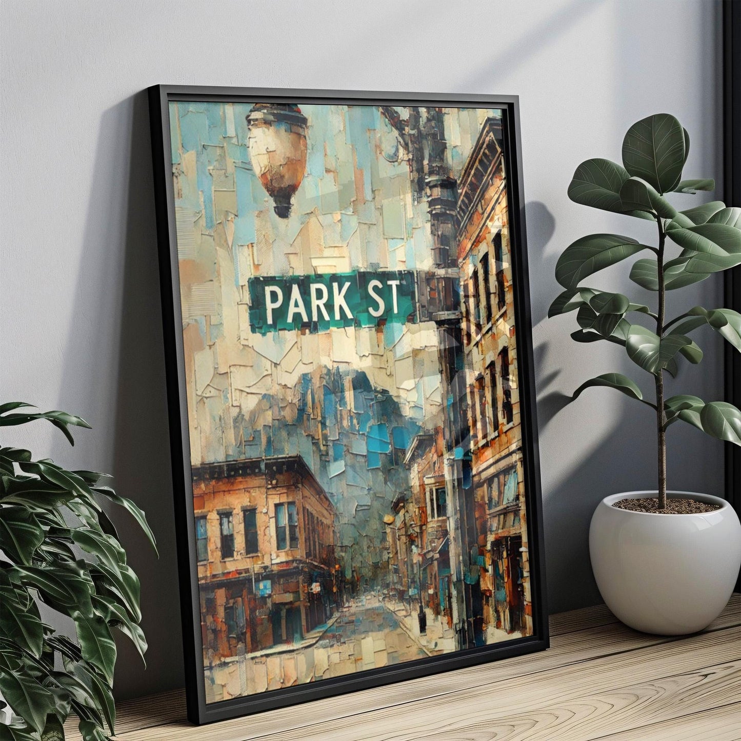 Park Street Wall Art, Butte Print, Montana Art, “City” Gift, Travel Souvenir, Travel Poster, “State” Art, PERSONALIZED GIFT