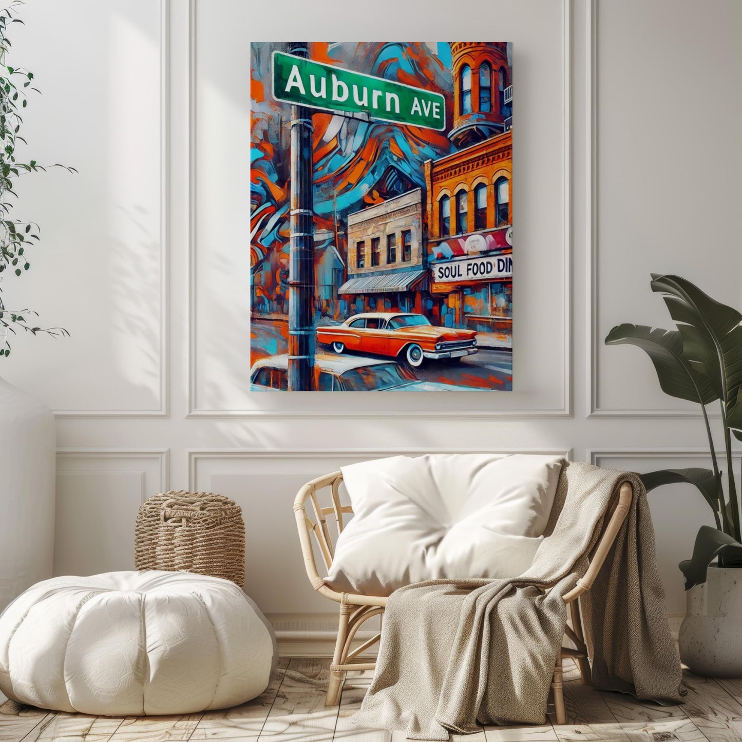 Charleston King St Wall Art Print - South Carolina Travel Poster, Housewarming Gift, Charleston Art & Decor