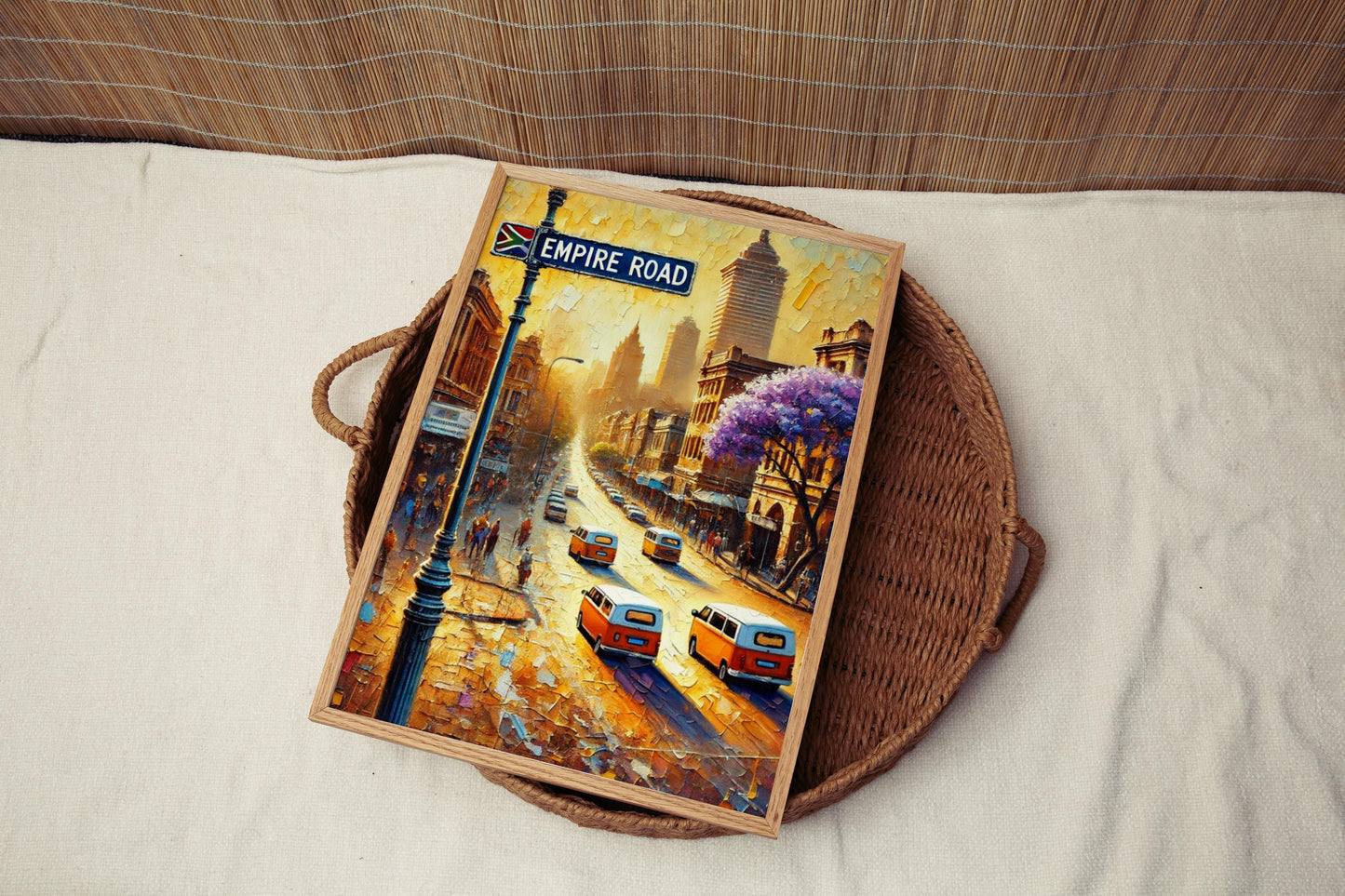 Empire Road Wall Art, Johannesburg City Print, South Africa Travel Poster, African Home Decor, Travel Gift for Travelers, Modern City Art