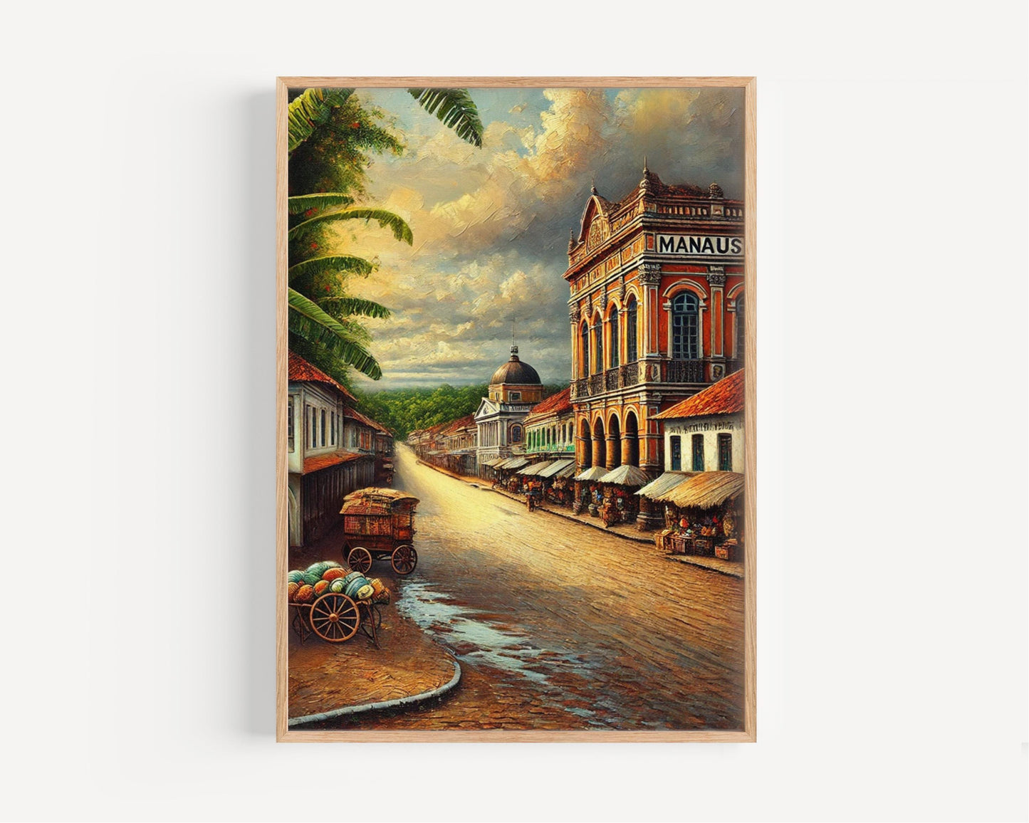 Brazil Manaus Wall Art Print - Unique Travel Poster & South American Souvenir, Brazil Gift, Housewarming Decor, Tropical Wall Decor