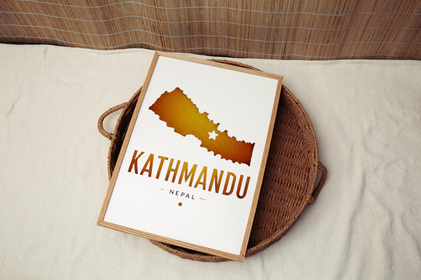 Nepal Kathmandu Wall Art Print – Travel Decor, Unique Nepal Gift & Housewarming
