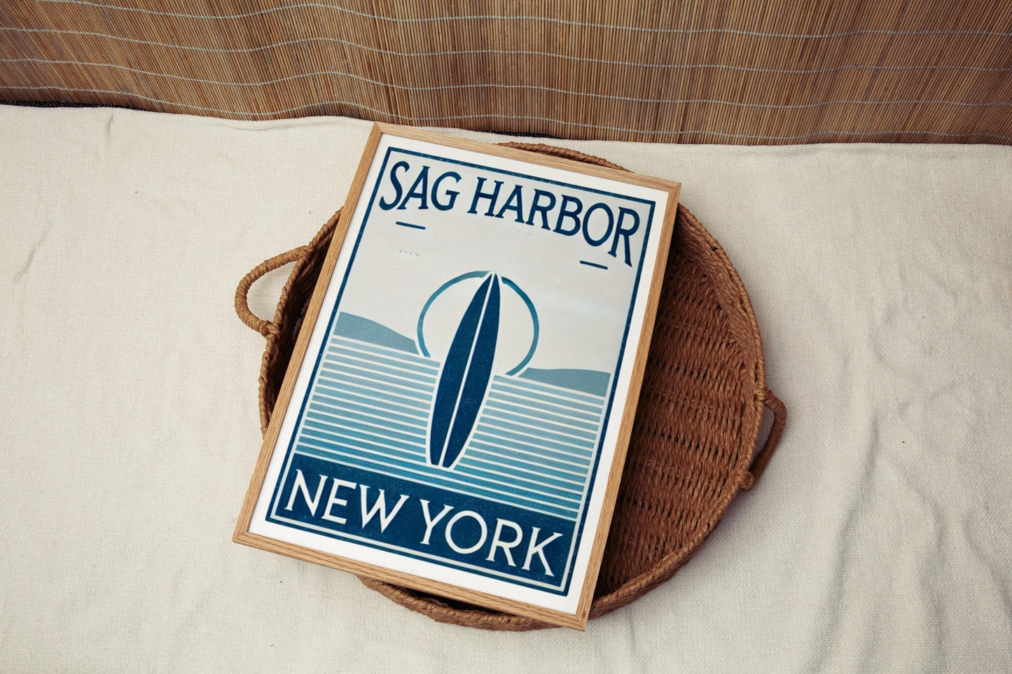 New York Sag Harbor Wall Art Print, Travel & Home Decor, NY Gift Idea, College Dorm Artwork, Housewarming Gift, Coastal Beach Town Poster