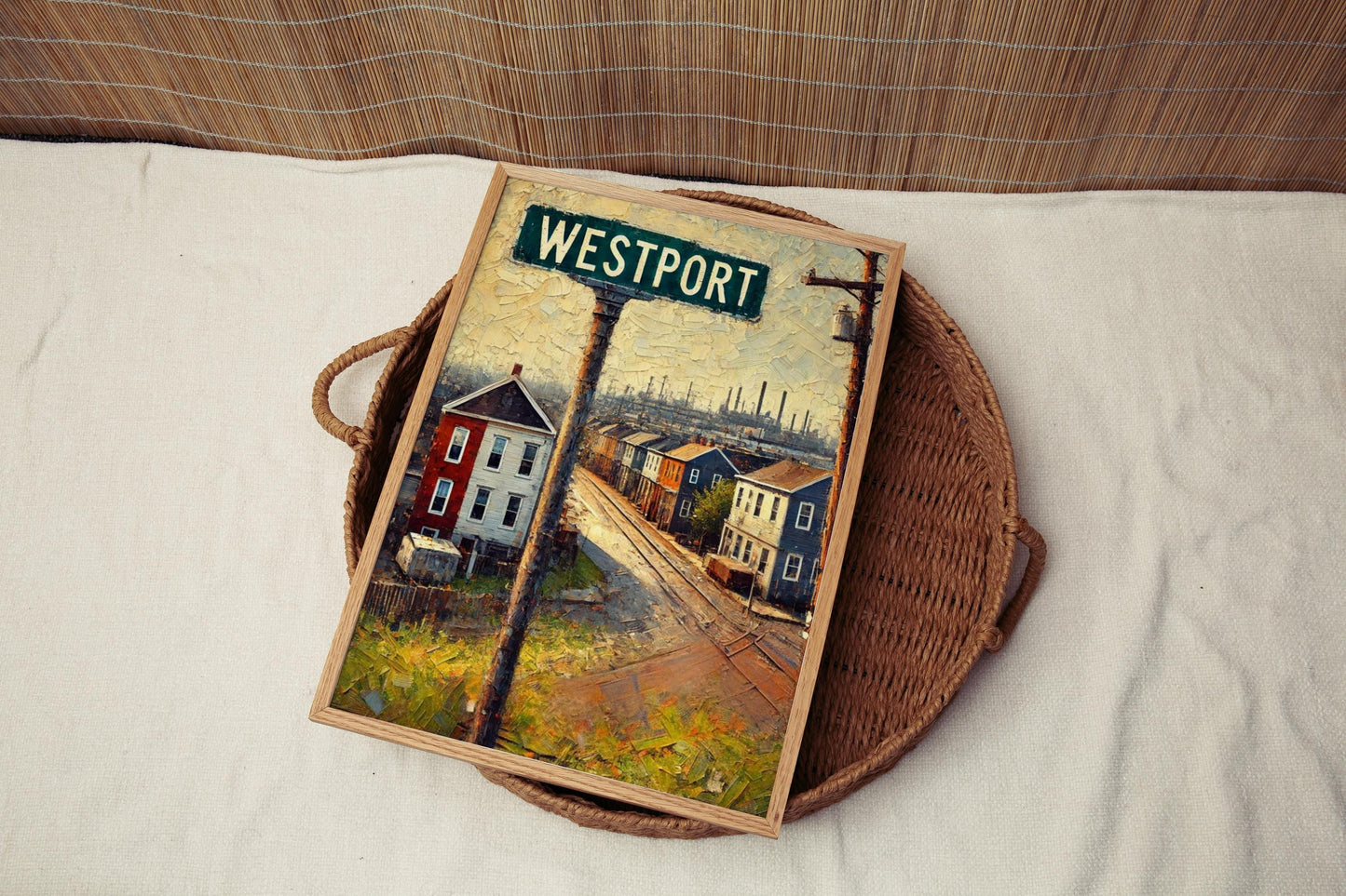 Art Westport Wall Art Baltimore Print Travel Poster Maryland Decor Housewarming Gift USA Travel Print