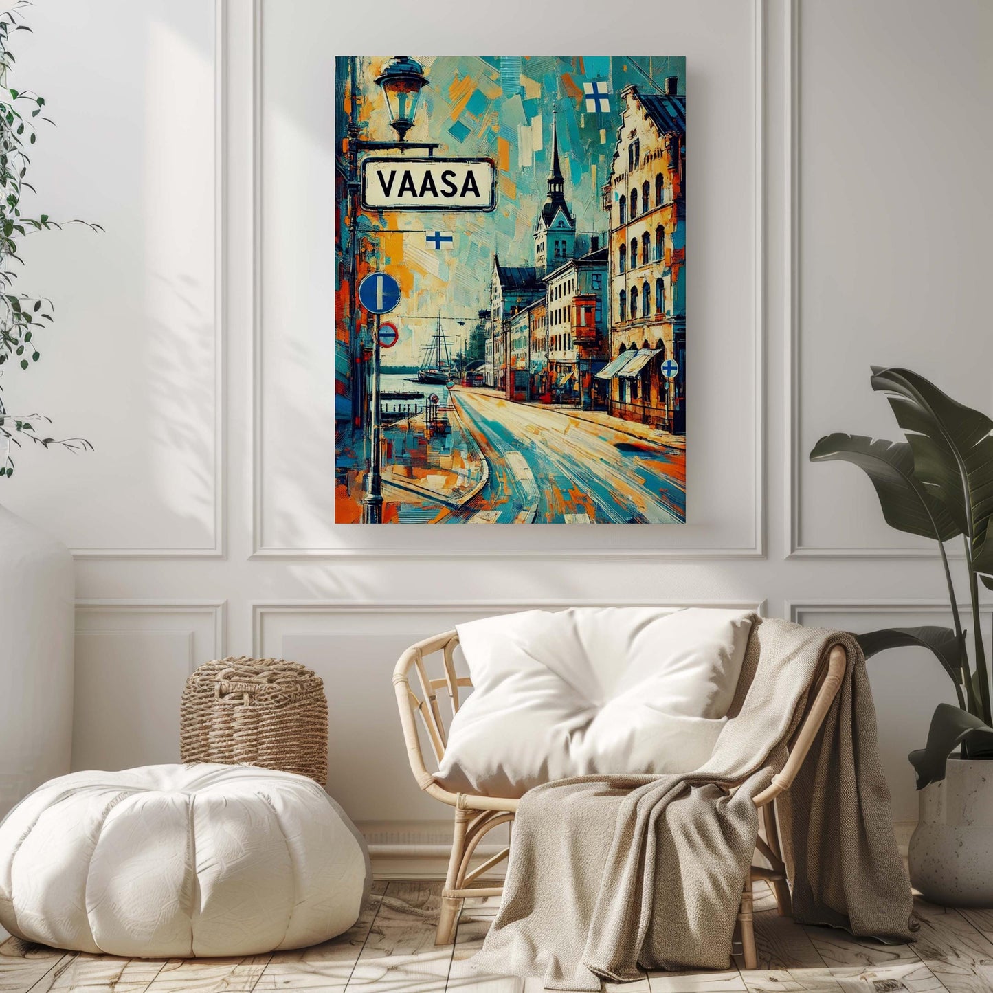 Vaasa Art Wall Print - Finland City Travel Poster, European Artwork, Housewarming & Gift Decor, Scandinavian Style Vaasa Wall Art