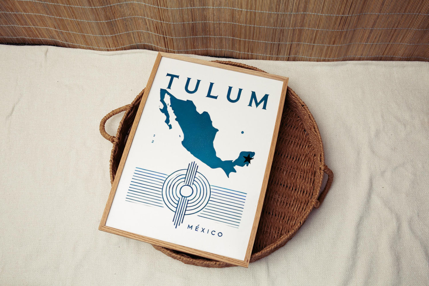 Mexico Tulum Wall Art Print - Travel Home Decor, Mexico Gift, College Dorm & Housewarming Decoration