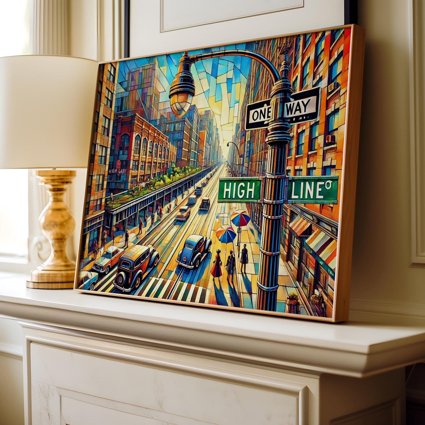 The High Line Wall Art Print - NYC Travel Poster, New York City Decor, USA Gift, Housewarming & Home Office Decoration