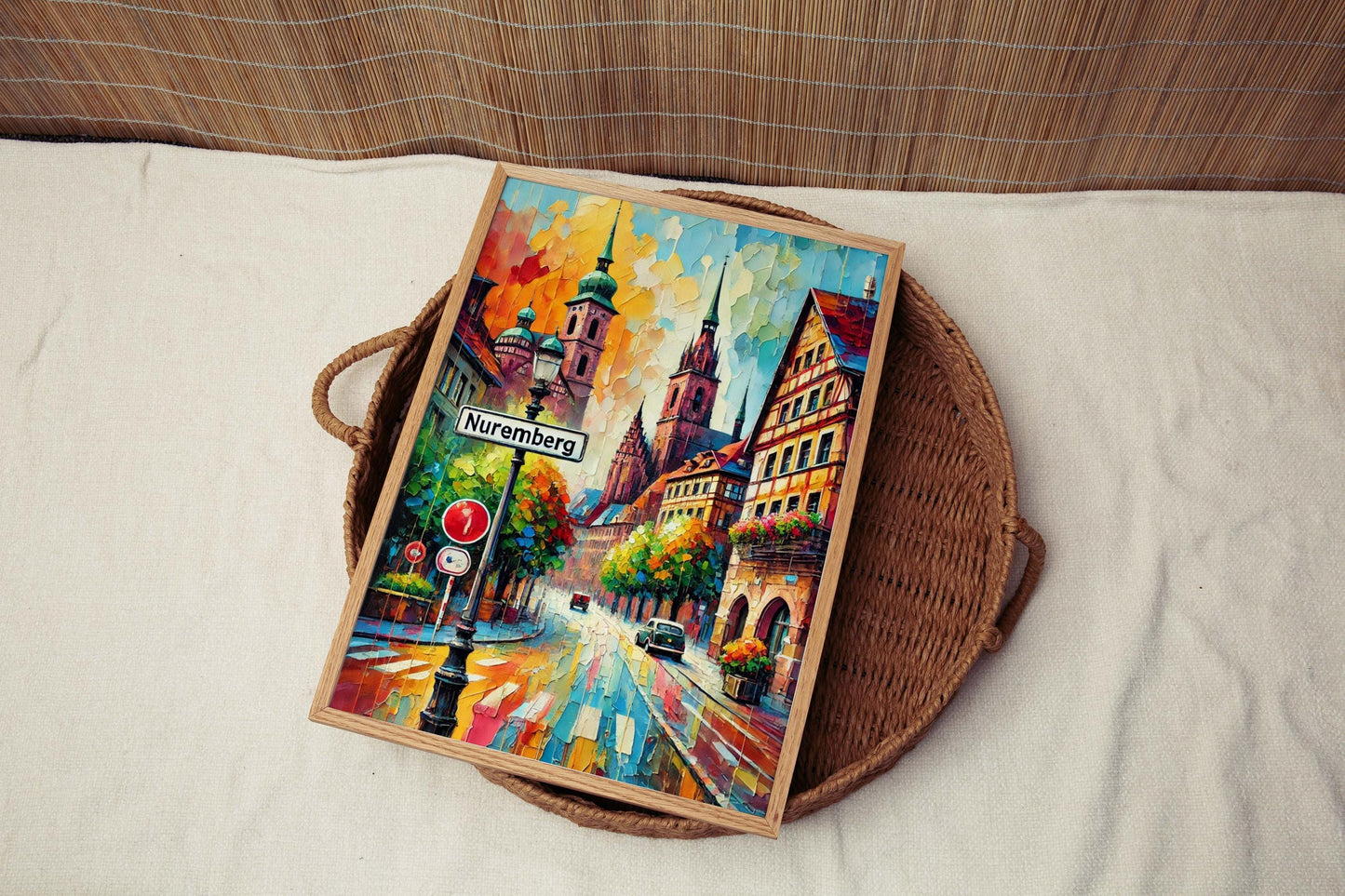 Nuremberg Art Print – Germany City Wall Art, Travel Poster, Housewarming Gift, European Cityscape, Nuremberg Travel Decor