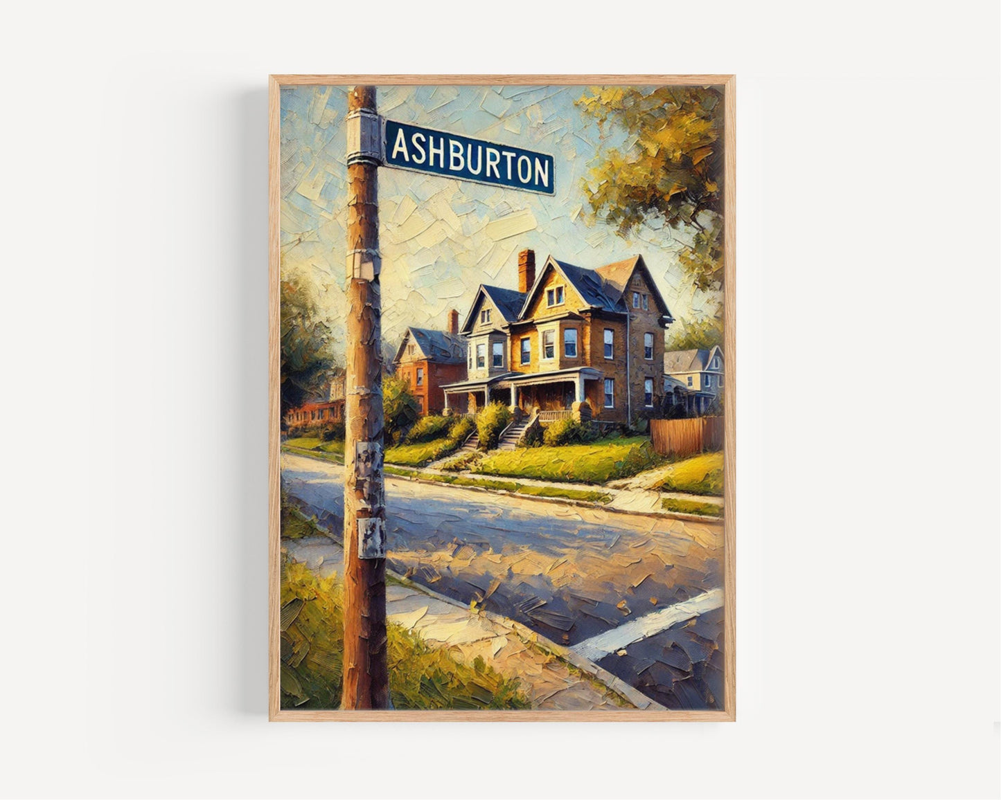 Baltimore Wall Art Ashburton Print Travel Poster Maryland USA Decor Housewarming Gift Baltimore Travel Print