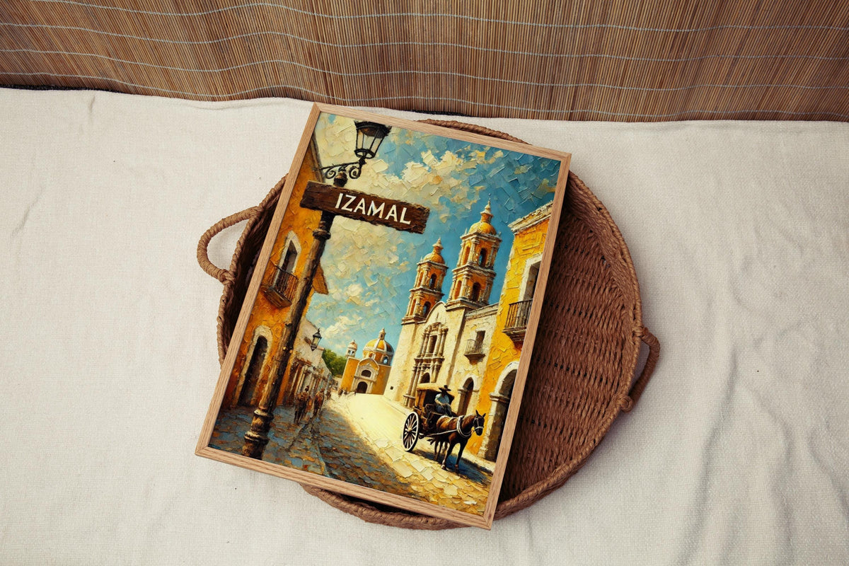 Izamal Print Vibrant - Izamal, Yucatan, Mexico