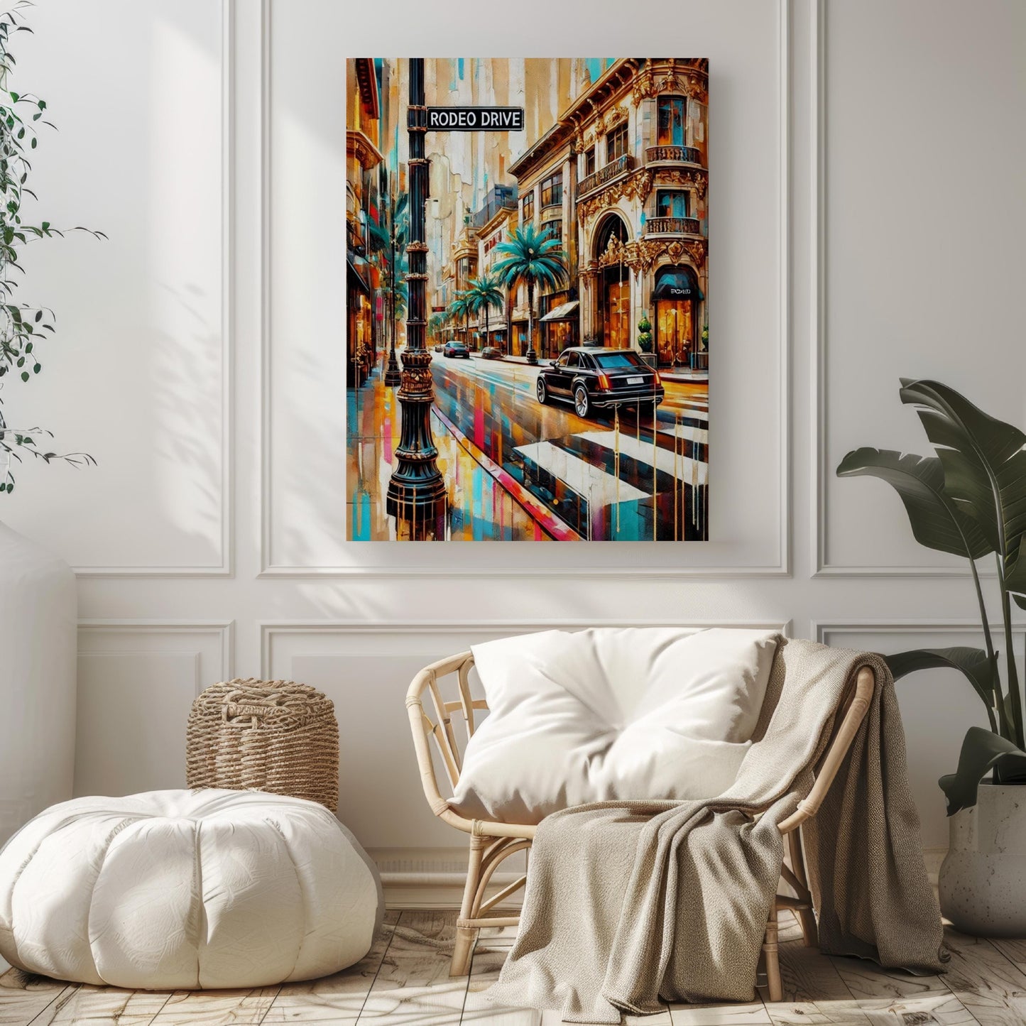 Beverly Hills Rodeo Drive Wall Art – California Travel Poster, Luxury Home Décor & Gift, Beverly Hills Print
