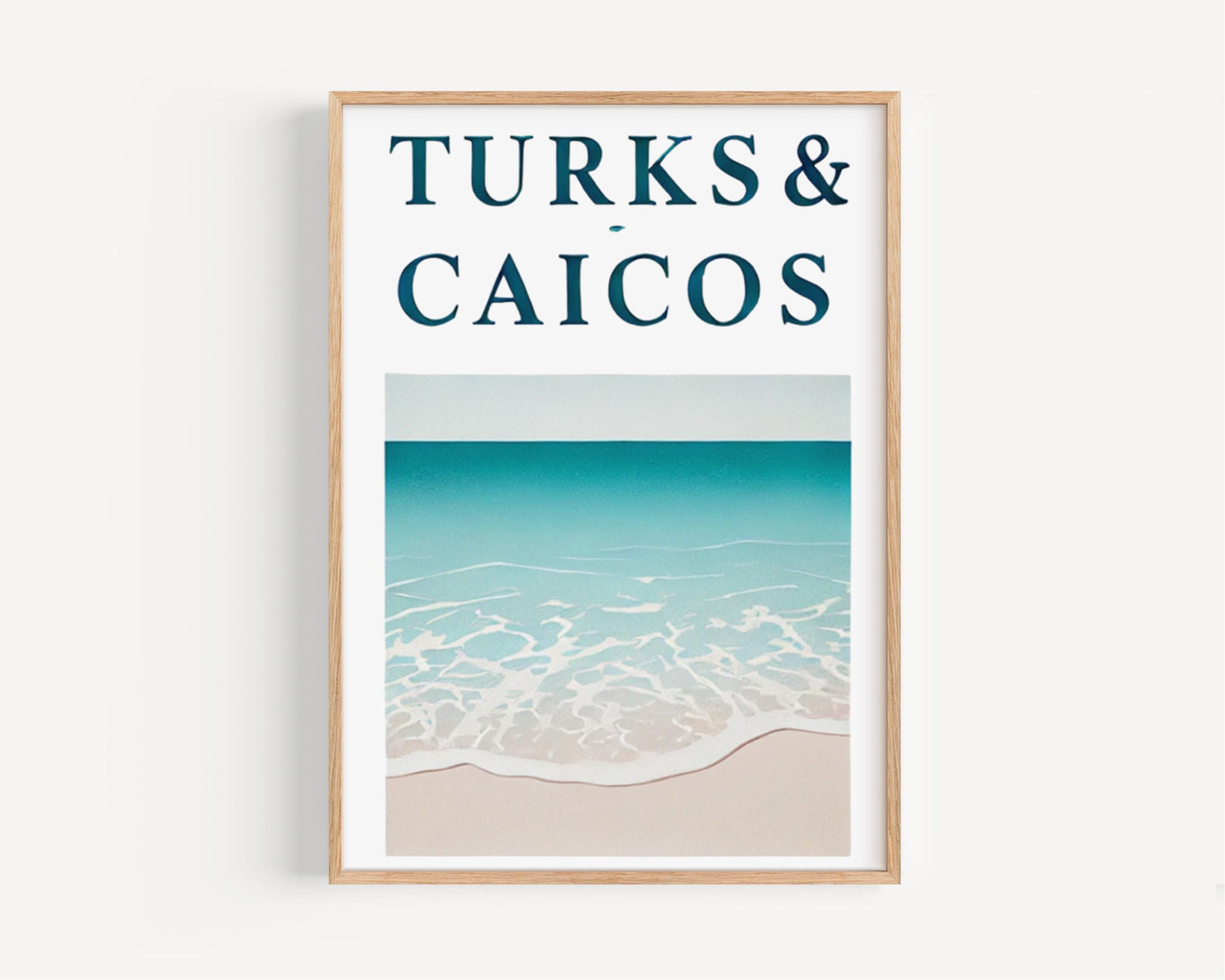 Turks and Caicos Wall Art - Beach Print Home Decor, Travel Gift, Housewarming Decoration, Island Landscape Artwork