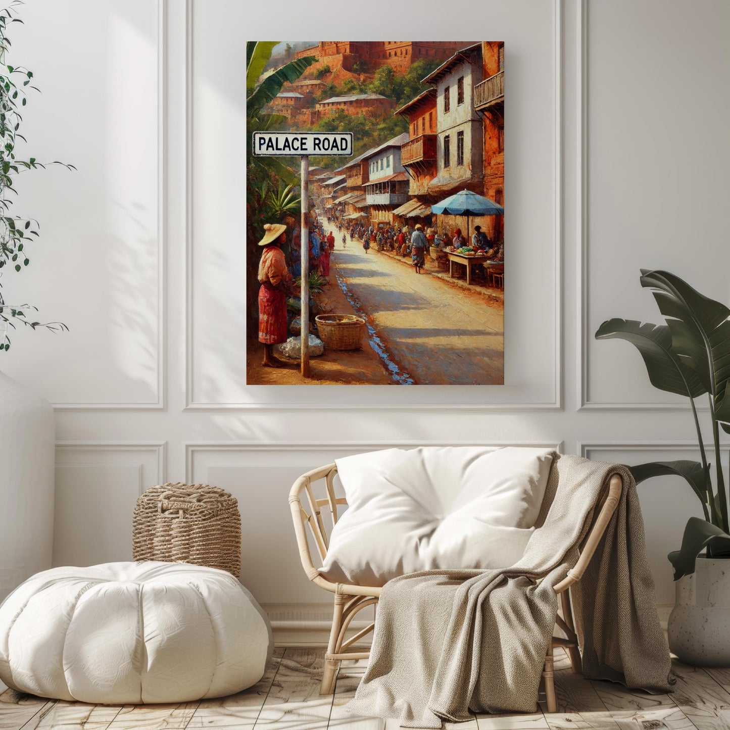 Palace Road Wall Art, Antananarivo Print, Madagascar Street Scene, Travel Souvenir, Cultural Home Decor, Museum-Grade Fine Art Print