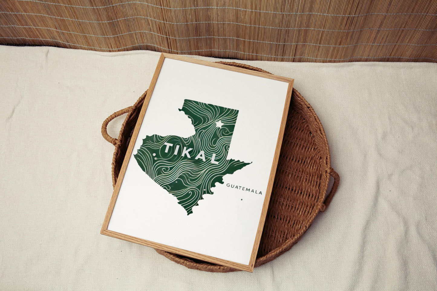Guatemala Tikal Wall Art Print – Travel Home Decor, Guatemala Gift & Housewarming Artwork for Living Room