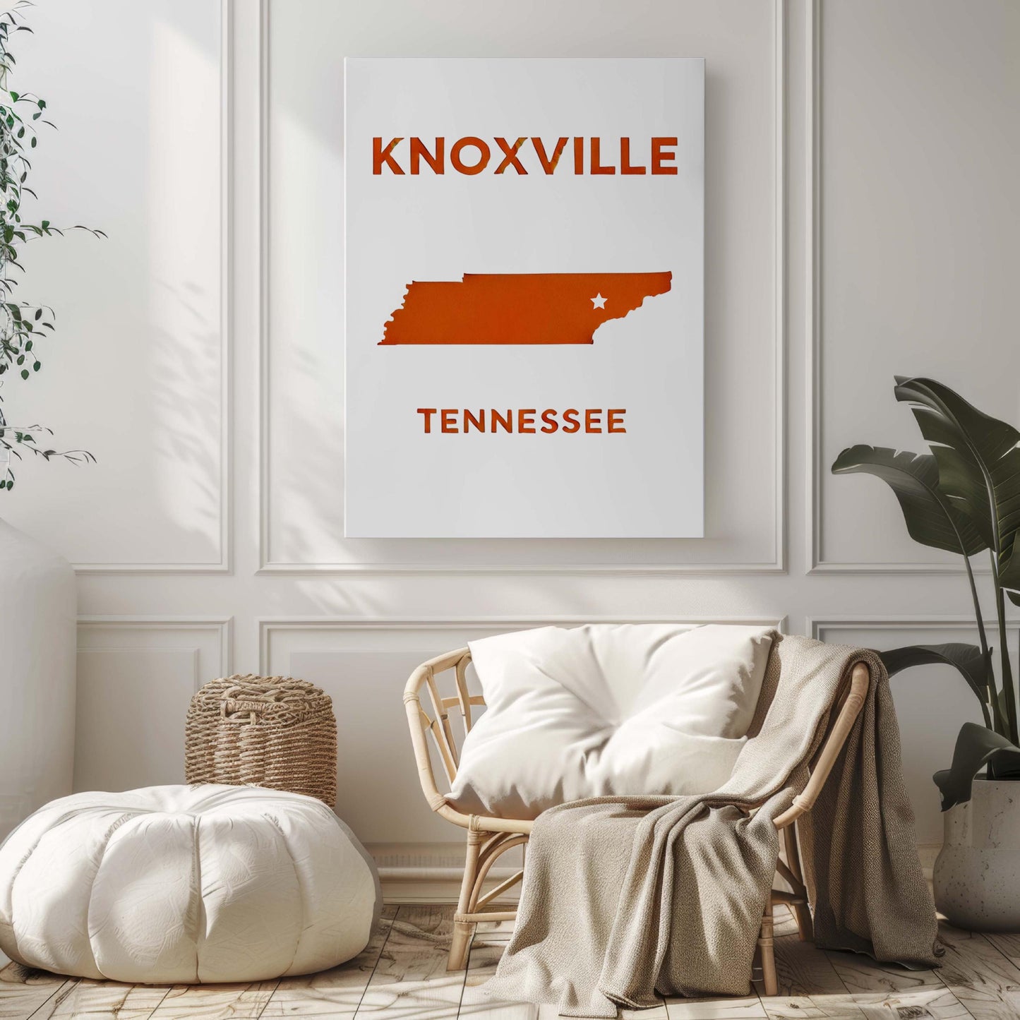 Knoxville Print Tennessee Wall Art Travel Decor College Gift Housewarming TN Art Home Decoration
