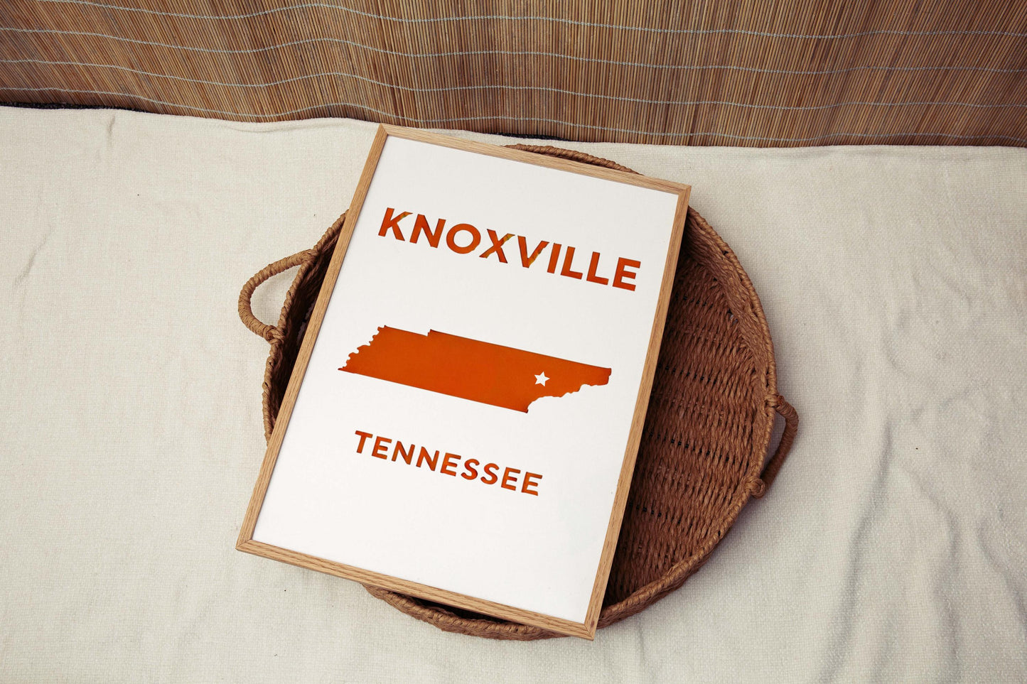 Knoxville Print Tennessee Wall Art Travel Decor College Gift Housewarming TN Art Home Decoration