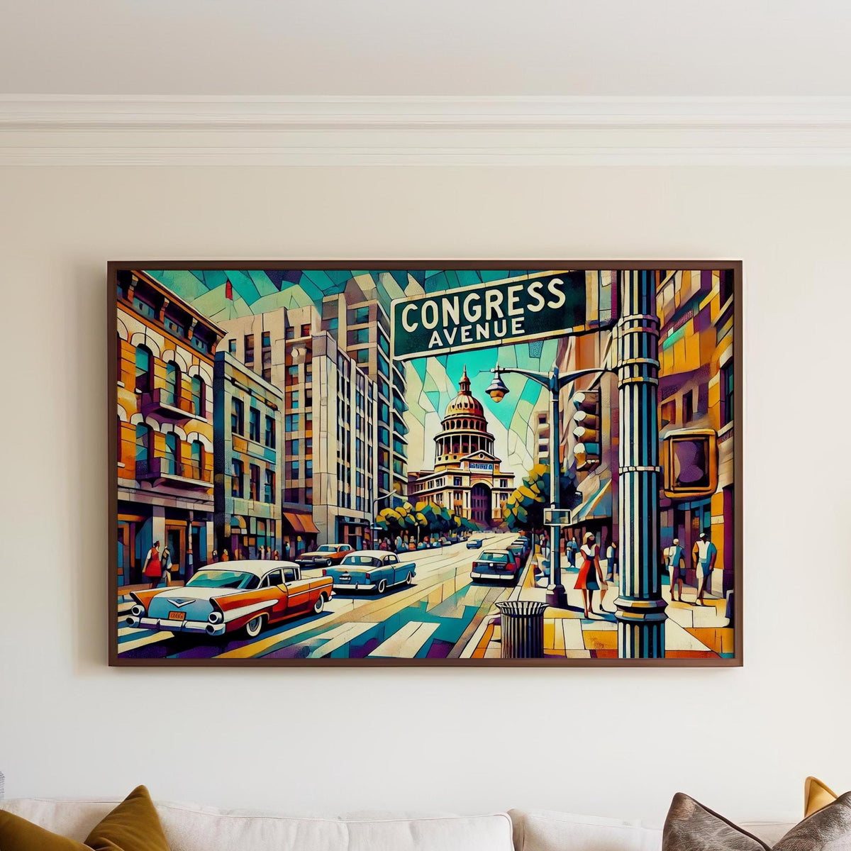 Congress Avenue Print - Austin, Texas, USA
