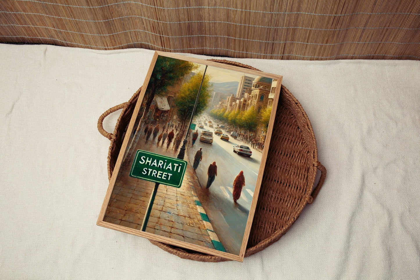 Shariati Street Wall Art, Tehran Print, Iran Travel Poster, Tehran Landmark, Cityscape Decor, Iranian Souvenir, Personalized Gift