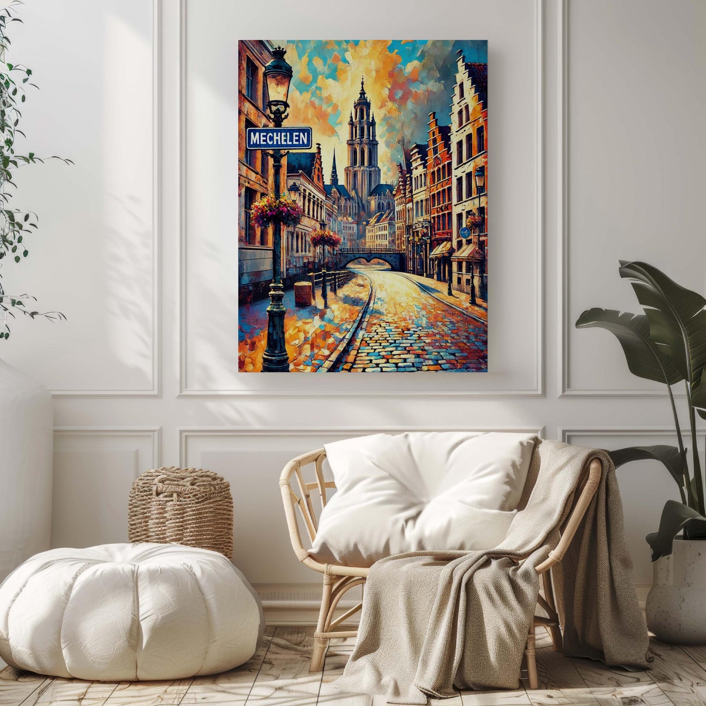 Mechelen Art Print - Belgium City Wall Art, Travel Poster, European Home Decor, Mechelen Gift, Housewarming Present, Unique Belgium Artwork