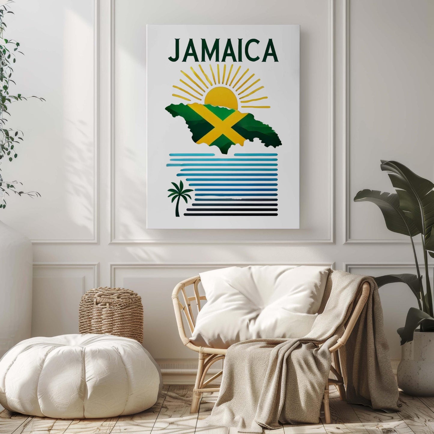 Jamaica Print Tropical Wall Art, Travel Decor, College Dorm & Housewarming Gift, Vibrant Jamaica Home Decor, Island-Inspired Artwork