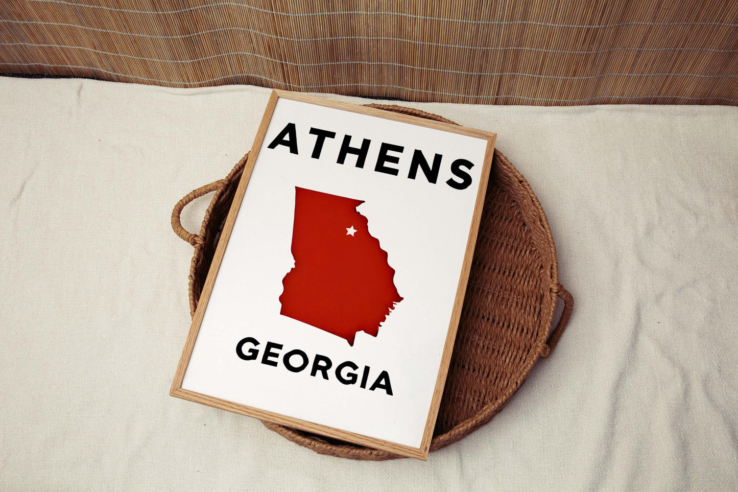 Athens Print - Athens Georgia Wall Art, Travel Decor, College Gift, Housewarming & Home Decoration, Unique Georgia Art Poster