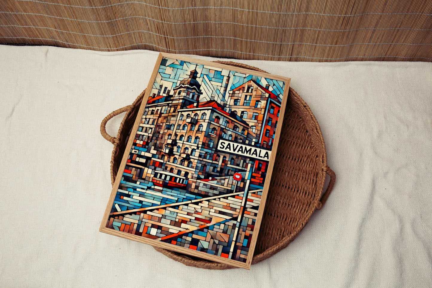 Print Savamala Wall Art - Serbian Travel Poster, European Home Decor, Serbia Souvenir & Housewarming Gift
