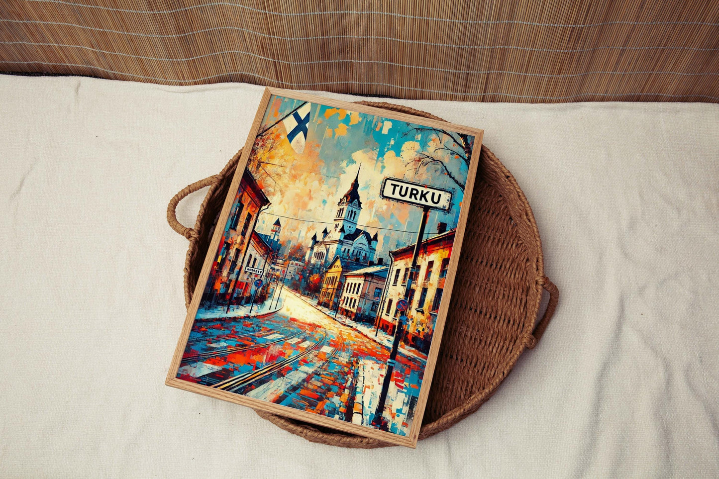 Turku Art Travel Print – Finland City Wall Art, European Artwork, Turku Poster, Housewarming & Travel Gift